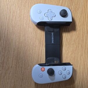 Backbone White and Black Mobile Gaming Controller